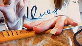 my long nails tease in sexy asmr hand and nail relaxation video