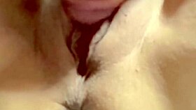 amateur shaved pink pussy close-up 279 days post-virginity loss