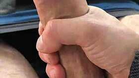 i flash my huge cock outdoors throbbing for passersby to see