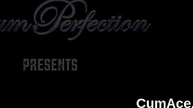 slutty stunner kneels for bukkake facial swallowing every hot load