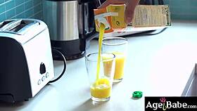 Mature Jennyfer Tempts Rob with Juicy Blowjob Distraction