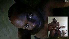 blogging topless outdoors adding sounds to songs in beautiful summer heat