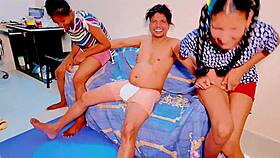 UTTARAN20'S PETITE BENGALI GF QUICK FFM THREESOME SQUIRTING FUN