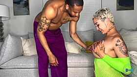 pregnant big booty slut screams for another huge bbc breeding creampie!