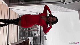 uhh tanned latina model long nips risky raw balcony bang old tourist