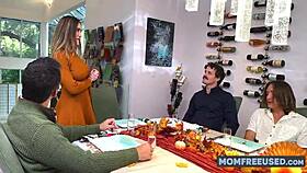 Aderes Quin MILF Thanksgiving Gangbang with Robby Echo