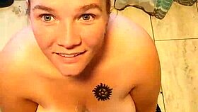 whoops my first golden shower try so funny