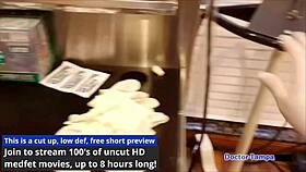 dr tampa gives logan lace her humiliating university entrance physical backstage pov