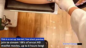 dr tampa gives logan lace her humiliating university entrance physical backstage pov