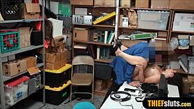 Hey shy chubby teen shoplifter gets humiliated by that strict LP officer