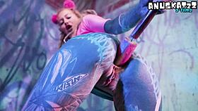 Tattooed Slut DP Toys Anal Masturbation ATM