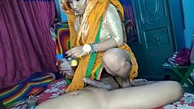 i'm fuckin' my new desi wife doggystyle on our special night uh blowjob too