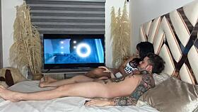 Two Horny Colombian Latinas Suck My Monster Cock Together in Steamy Quickie - BlakeProductions