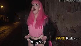 Hey pink-haired Czech slut, wanna get unlocked and pounded outdoors?