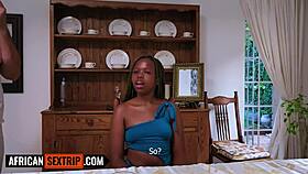 that hot ebony teen's tight pussy gets wrecked by tourist's huge cock doggystyle