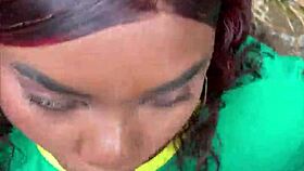 Helped hot stranger now pounding her in forest almost caught!