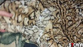 young woman lies down for a pleasant intimate session