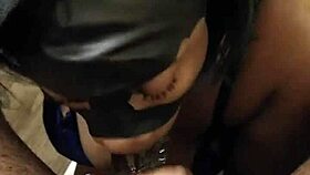 MASKED Lalola Klitz Sucks Monster Black Cock Like A Pro