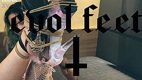 Blonde Goddess Binds You for Deepthroat Foot Worship and Choking