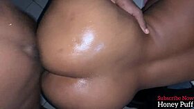 she moans feeling his thick cock deep in her belly
