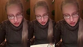 Intense Fucking Over Dinner at Glasses Restaurant