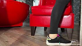 ever wonder what goddess's wrinkled toes tease under the desk in socks?