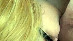 imagine this pretty glasses hooker slurping cum straight from cock in car