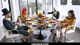 i'm so horny joining this wild orgy on the dinner table damn