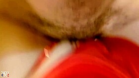 french slut in tight satin dress rims and blows before multi-position pounding