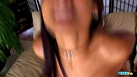 wet asian babe rides cock after sensual pussy lick