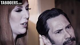 watching my big tit redhead milf wife milk and fuck babysitter's cock is so hot