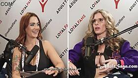 Behind the scenes cory chase interviews then punishes naughty guys stuffing all holes in garage