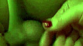 Aged woman fucks male and female partners in threesome action