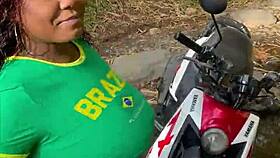 Helped hot stranger now pounding her in forest almost caught!