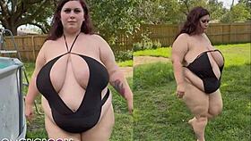 i'm the curvy plump babe flaunting my huge saggy natural tits
