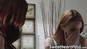 jayden cole tells amarna miller to finger and lick her wet pussy harder now