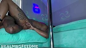 Gangster devours my pussy then pounds me hard in strip club!