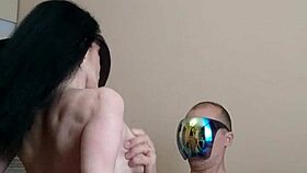 Behind The Scenes Amateur Milf Rides Cock In Stockings!