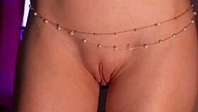 she dances and teases her smooth shaved pussy for you