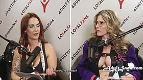 Behind the scenes cory chase interviews then punishes naughty guys stuffing all holes in garage