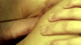 Sexy Yevonne fingers gaping pussy wildly before man pounds her hard!