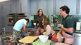 american thanksgiving turns into wild milf group pussy feast