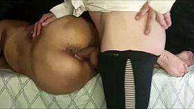 sissy brunette with huge buttocks gets oiled massage happy ending submission