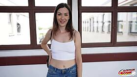 german scout pounds small tits mary haze in casting fuck