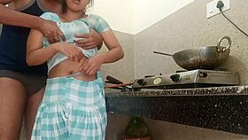 Hot Desi Maid Fucked Hard in Kitchen