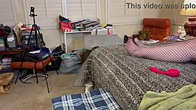 Sky and Carmen's gilf duo lick cocks for double cum blast