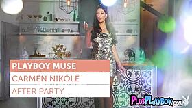 carmen nikole poses hot after party stripping to expose amazing sexy teen body small tits