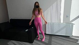 he picks workout over pussy cumshot tears leggings while i exercise 💦🏋️‍♀️😏