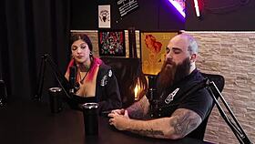 qween and iron biker share hottest sensual casting moments in sheer red part nine