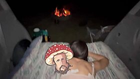 destroying her tight pussy outdoors on holiday